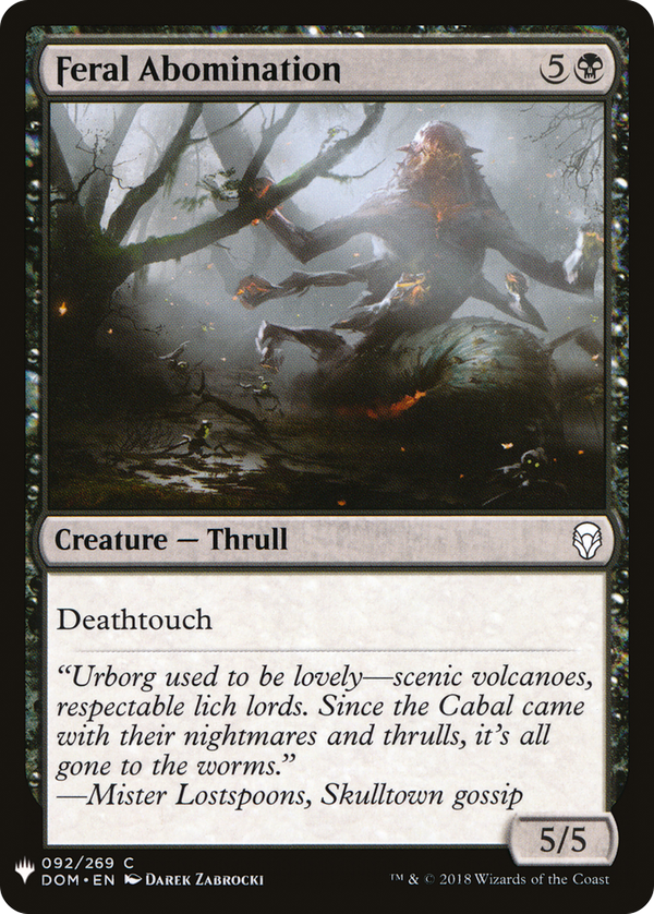 Feral Abomination (plst)