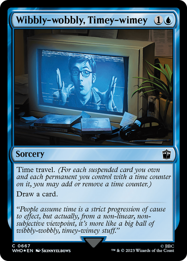 Wibbly-wobbly, Timey-wimey (who)