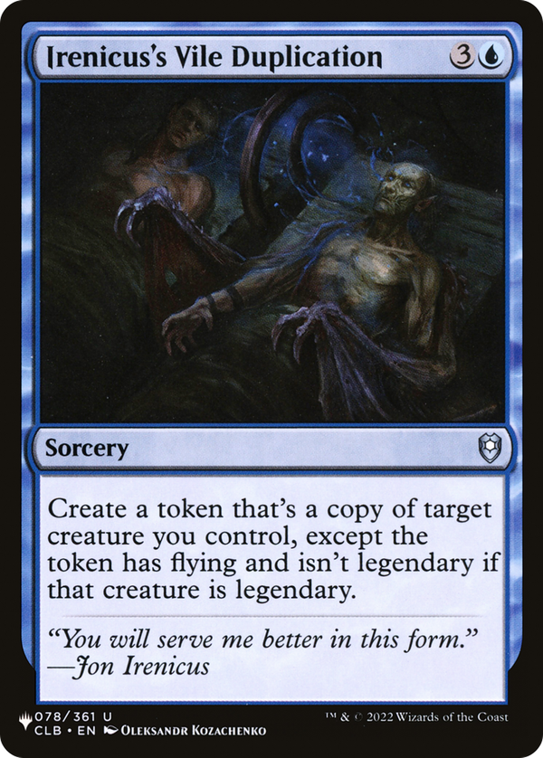 Irenicus's Vile Duplication (plst)