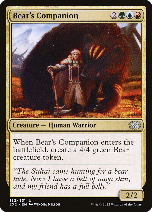 Bear's Companion (2x2)