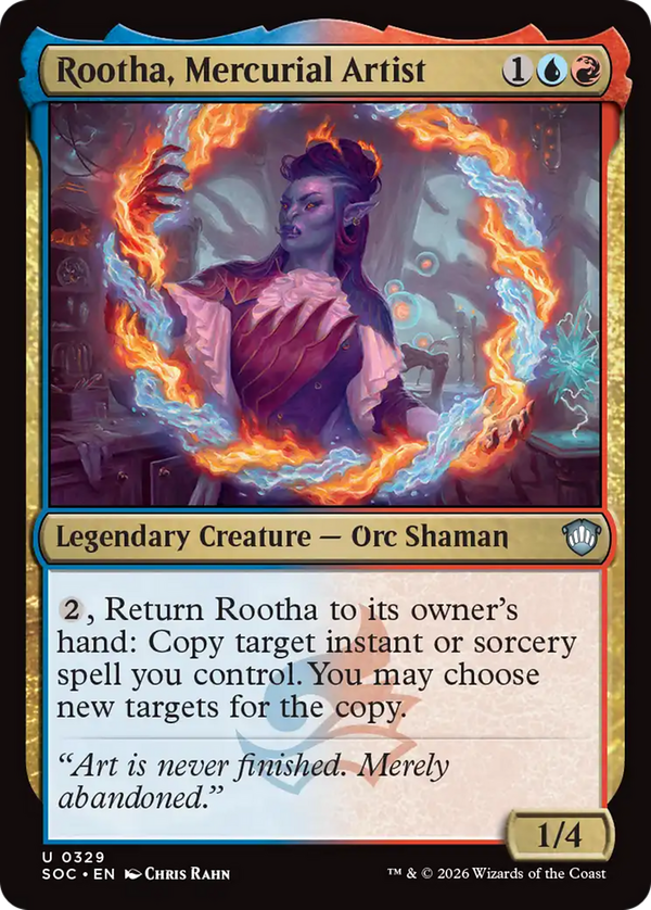 Rootha, Mercurial Artist (soc)