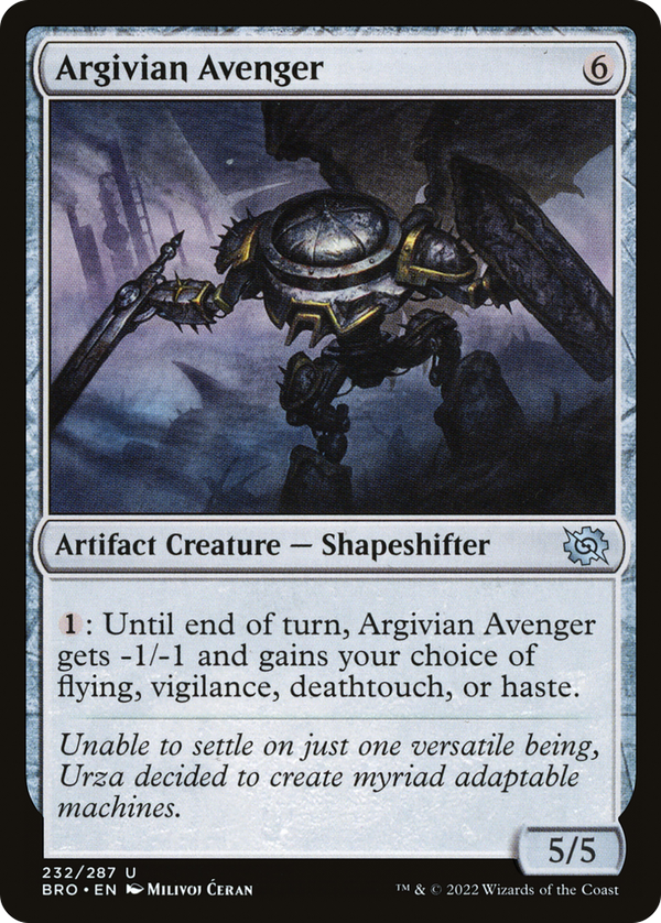 Argivian Avenger (bro)