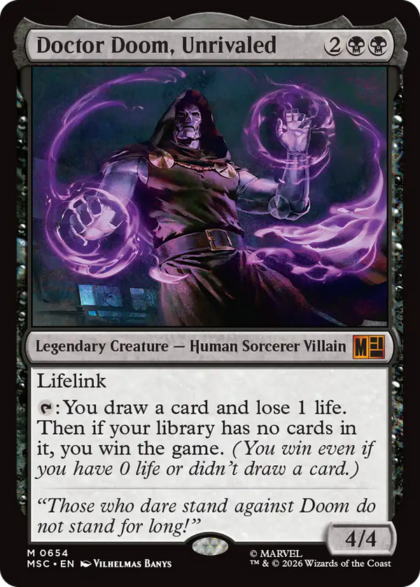 Doctor Doom, Unrivaled (msc)
