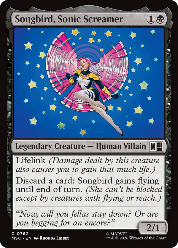Songbird, Sonic Screamer (msc)