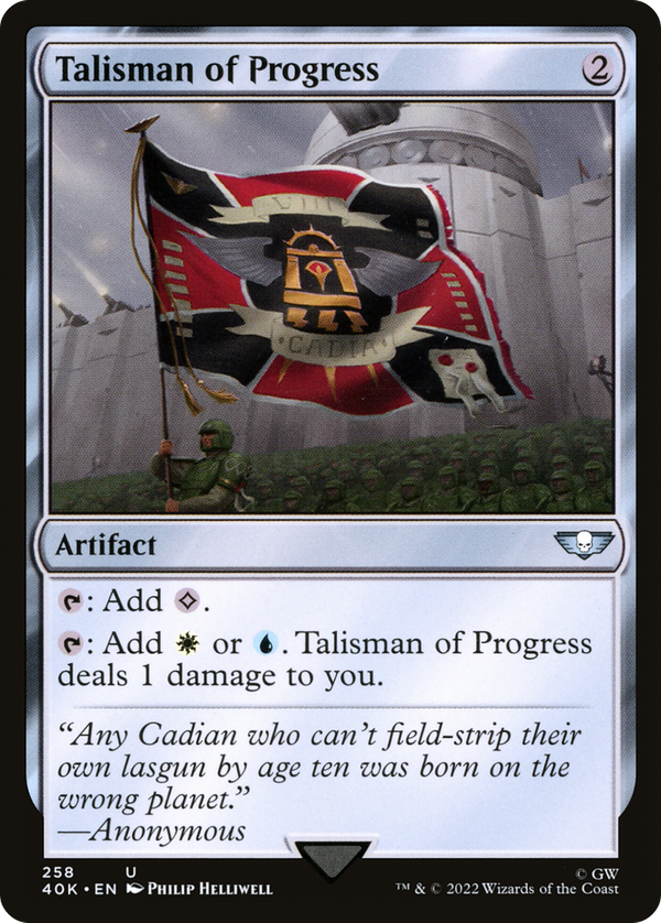 Talisman of Progress (40k)