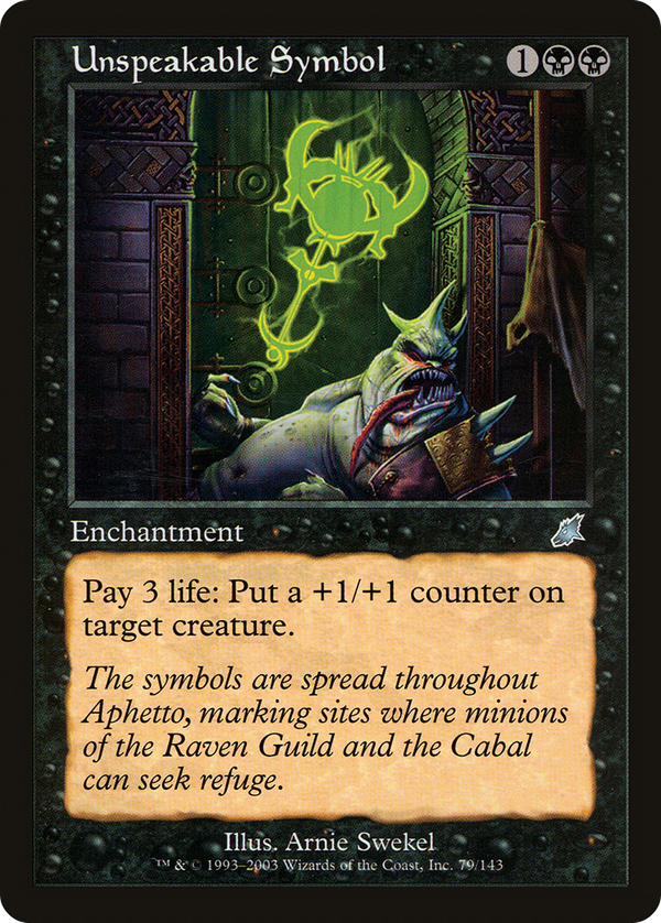 Unspeakable Symbol (scg)