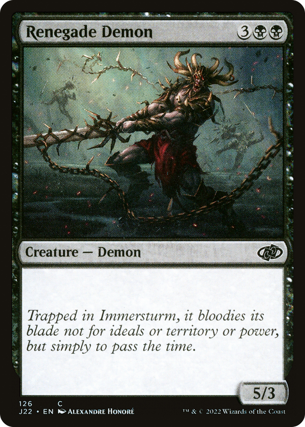 Renegade Demon (j22)