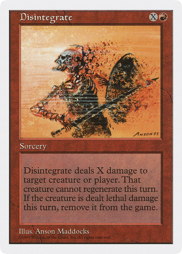 Disintegrate (5ed)