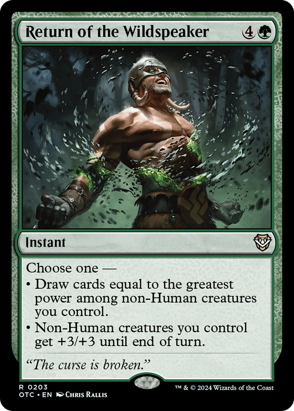 Return of the Wildspeaker (otc)