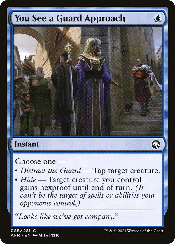 You See a Guard Approach (afr)