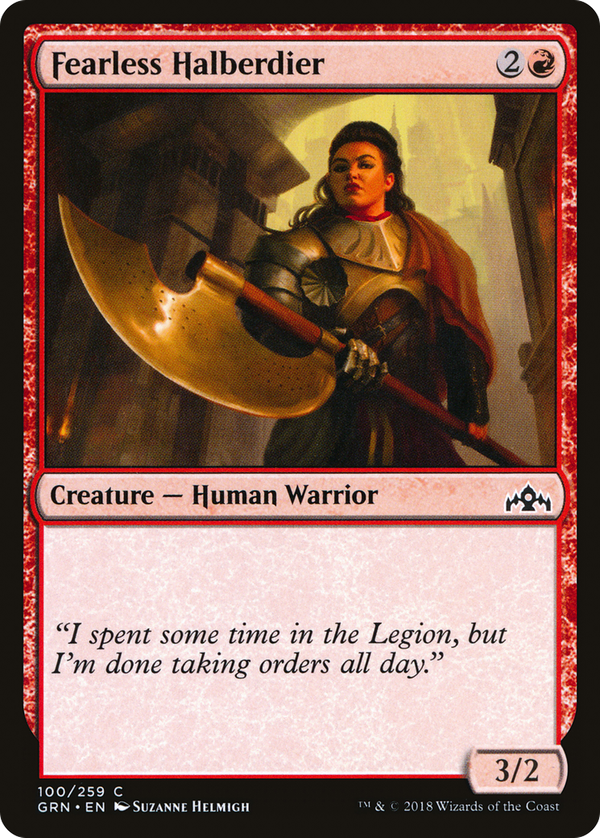 Fearless Halberdier (grn)