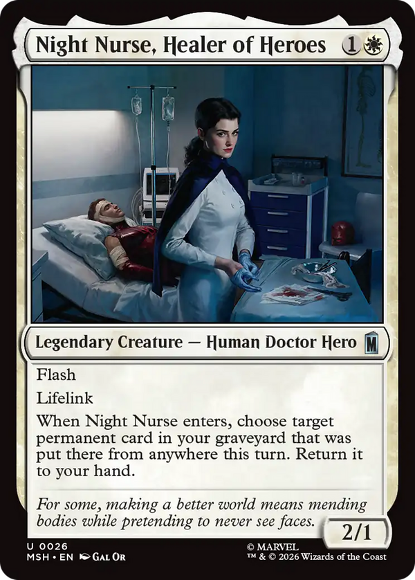 Night Nurse, Healer of Heroes (msh)
