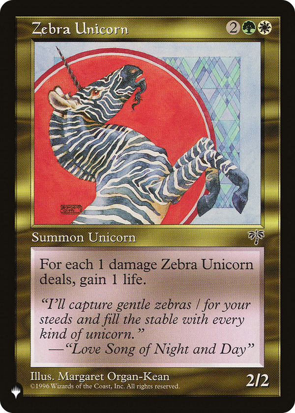 Zebra Unicorn (plst)