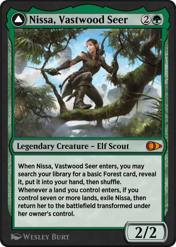 Nissa, Vastwood Seer // Nissa, Sage Animist (pio)