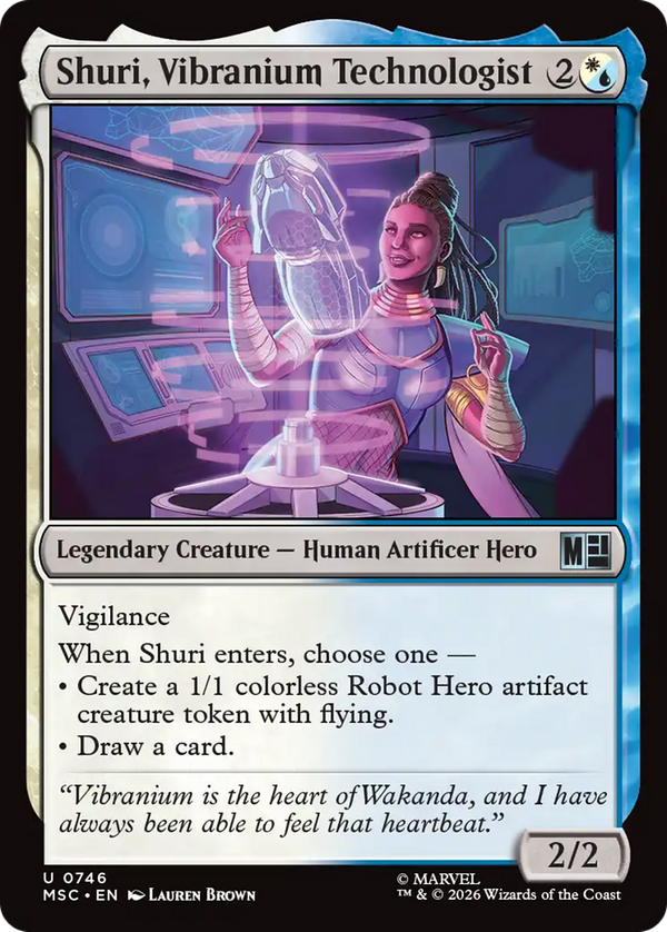 Shuri, Vibranium Technologist (msc)