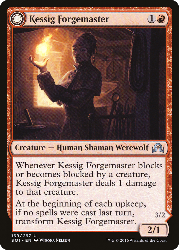 Kessig Forgemaster // Flameheart Werewolf (soi)