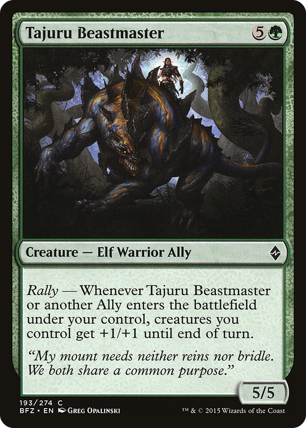 Tajuru Beastmaster (bfz)