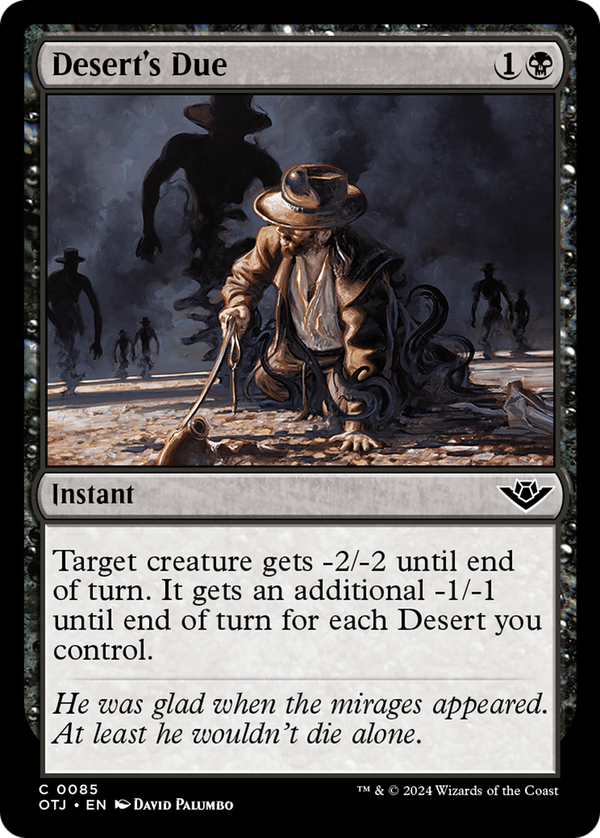 Desert's Due (otj)