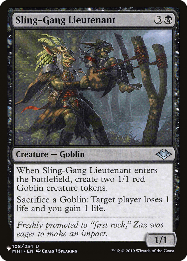 Sling-Gang Lieutenant (plst)