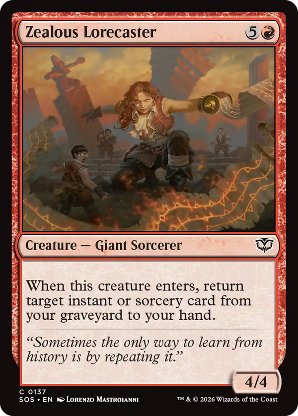 Zealous Lorecaster (sos)
