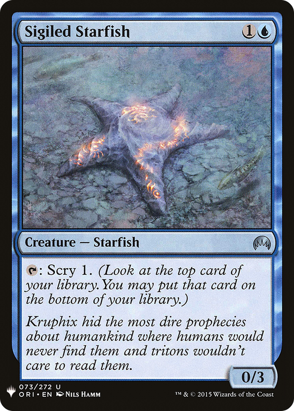 Sigiled Starfish (plst)