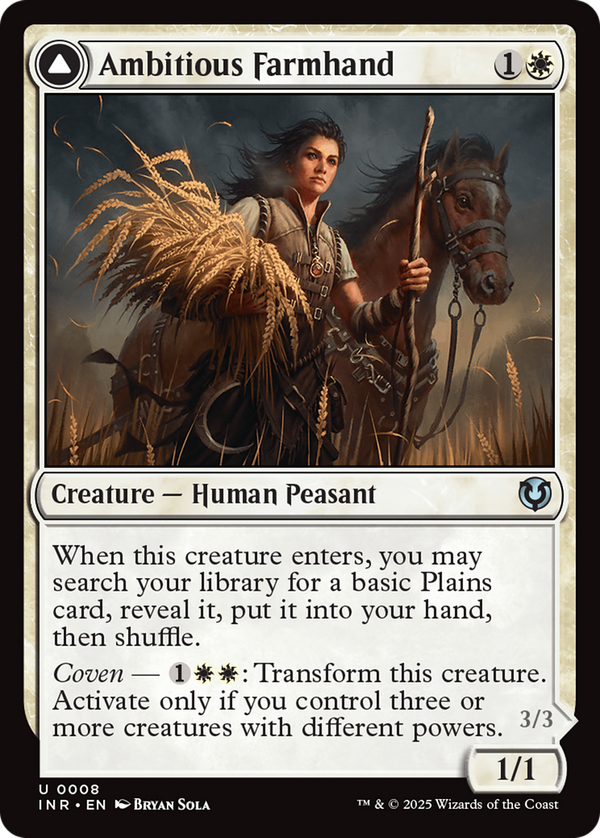 Ambitious Farmhand // Seasoned Cathar (inr)