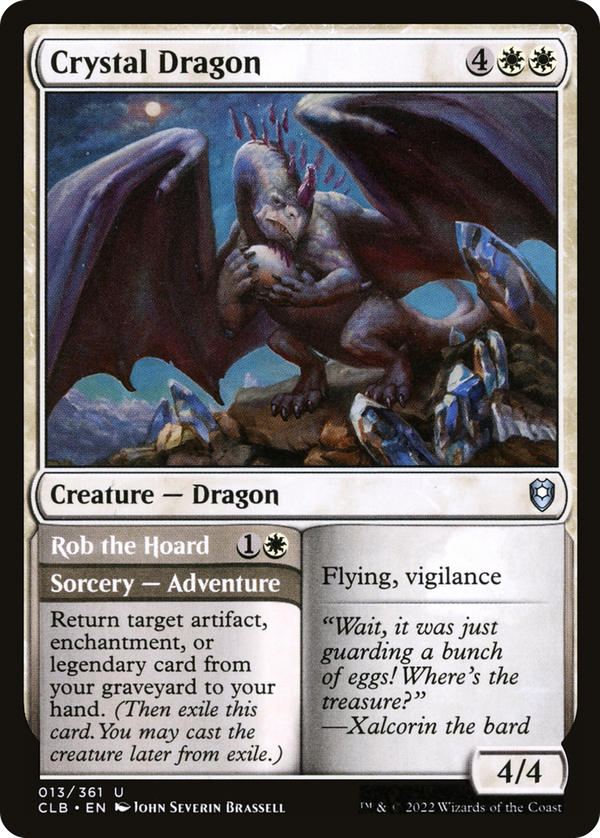 Crystal Dragon // Rob the Hoard (clb)