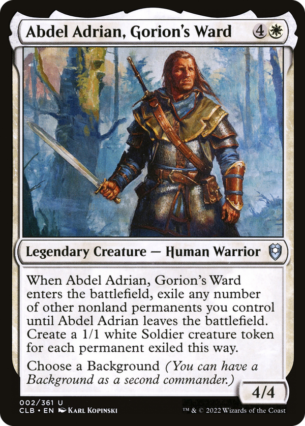 Abdel Adrian, Gorion's Ward (clb)