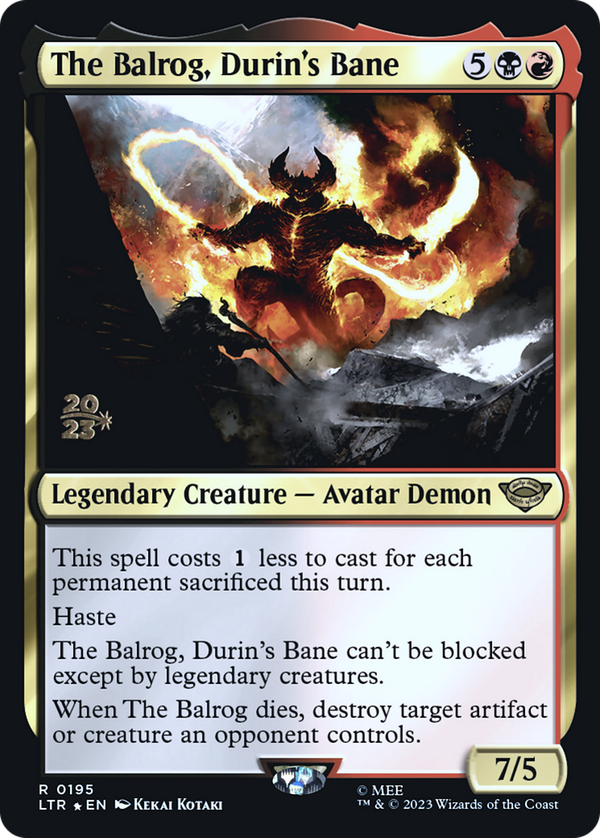The Balrog, Durin's Bane (pltr)