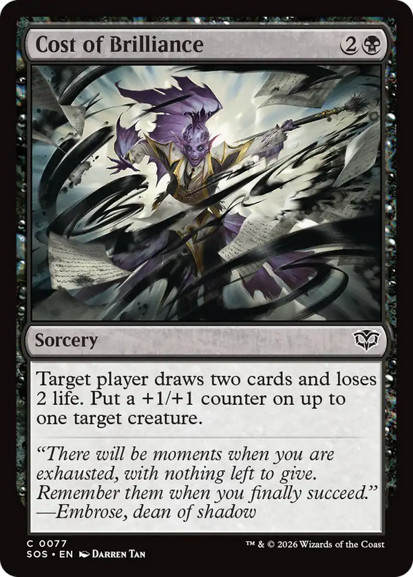 Cost of Brilliance (sos)