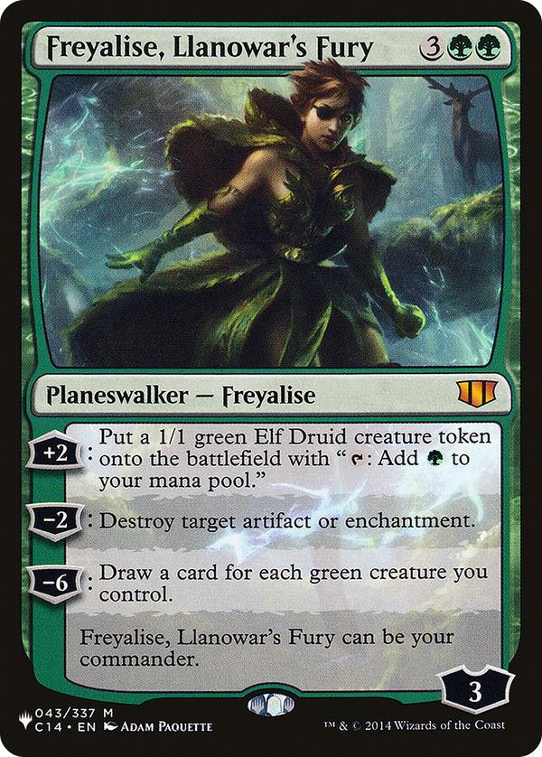 Freyalise, Llanowar's Fury (plst)