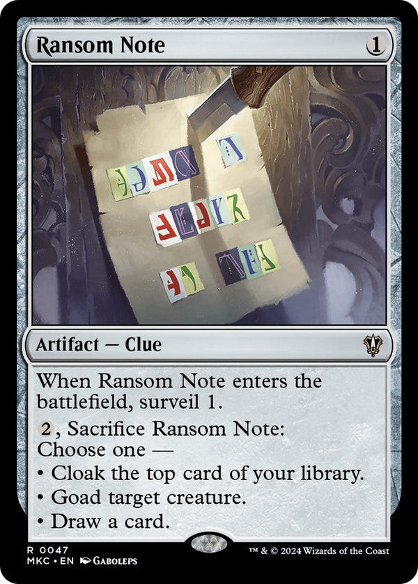 Ransom Note (mkc)