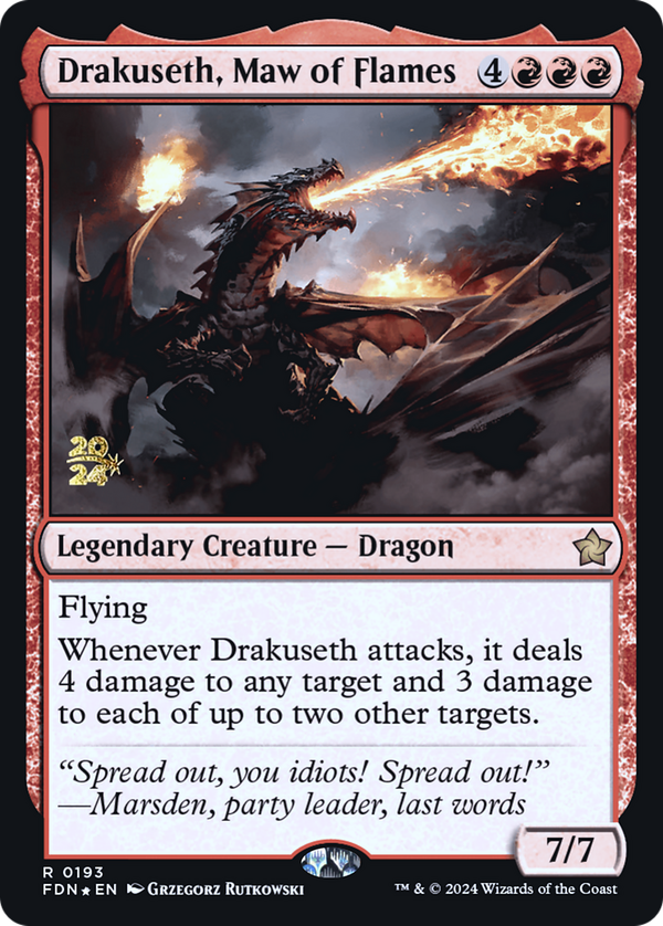 Drakuseth, Maw of Flames (pfdn)