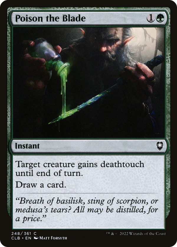 Poison the Blade (clb)