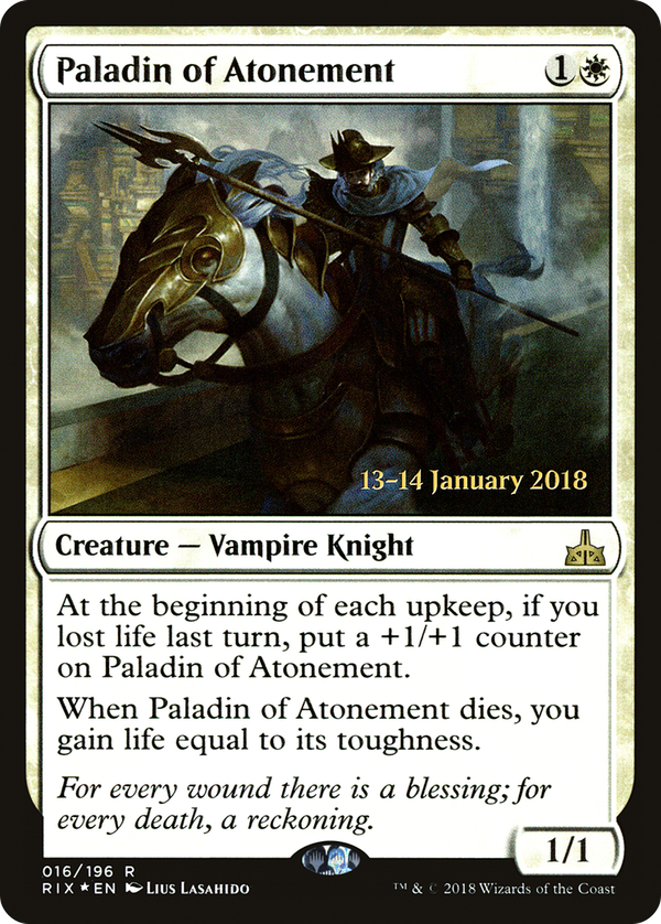 Paladin of Atonement (prix)