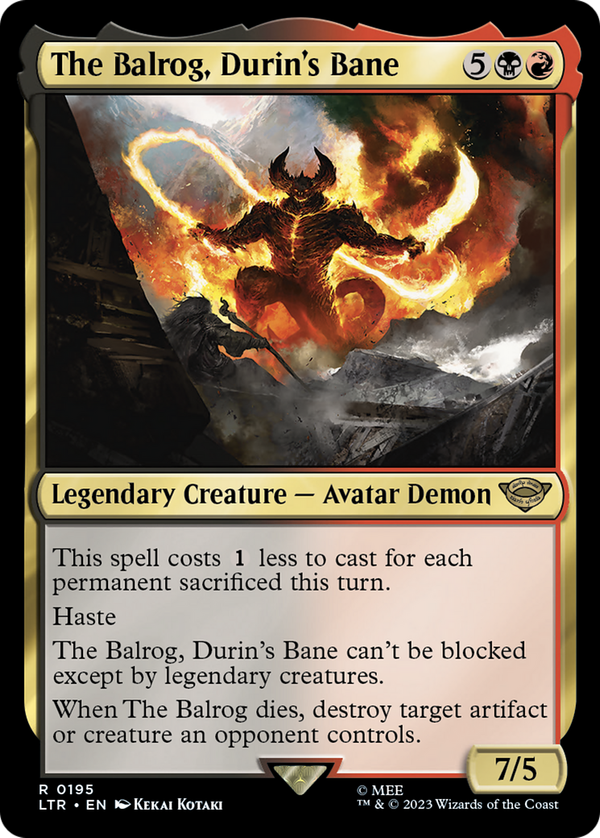 The Balrog, Durin's Bane (ltr)