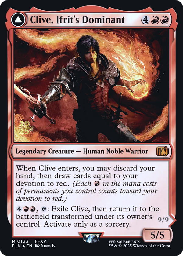 Clive, Ifrit's Dominant // Ifrit, Warden of Inferno (pfin)
