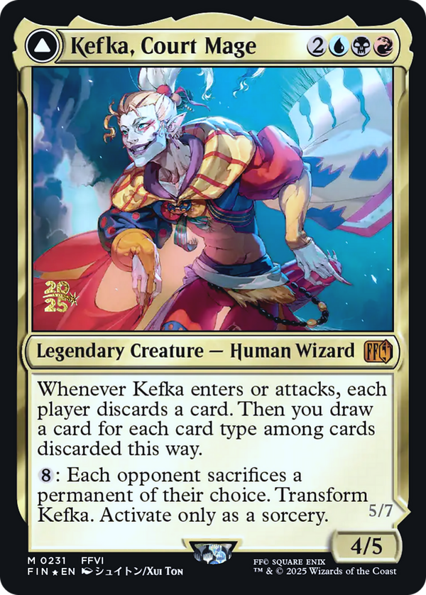 Kefka, Court Mage // Kefka, Ruler of Ruin (pfin)