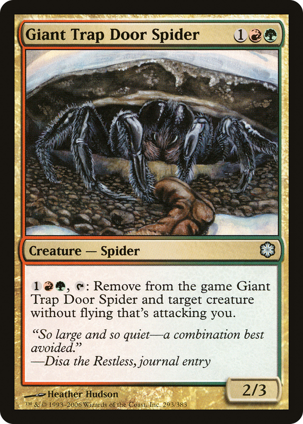 Giant Trap Door Spider (cst)