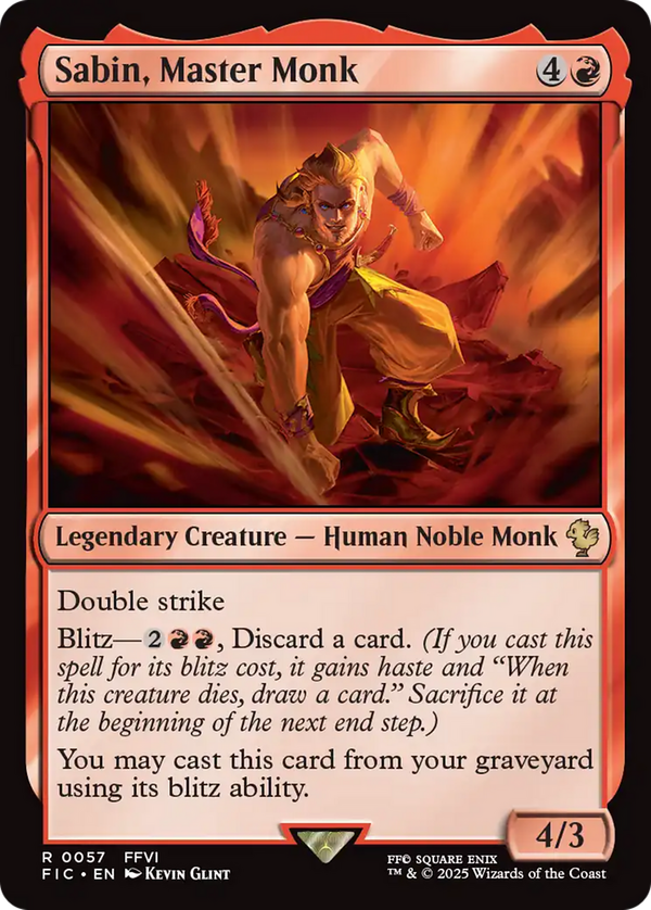 Sabin, Master Monk (fic)
