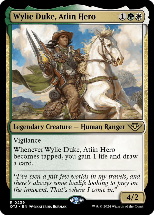 Wylie Duke, Atiin Hero (potj)