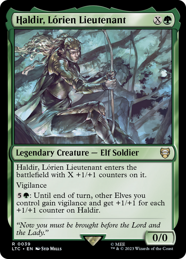 Haldir, Lórien Lieutenant (ltc)