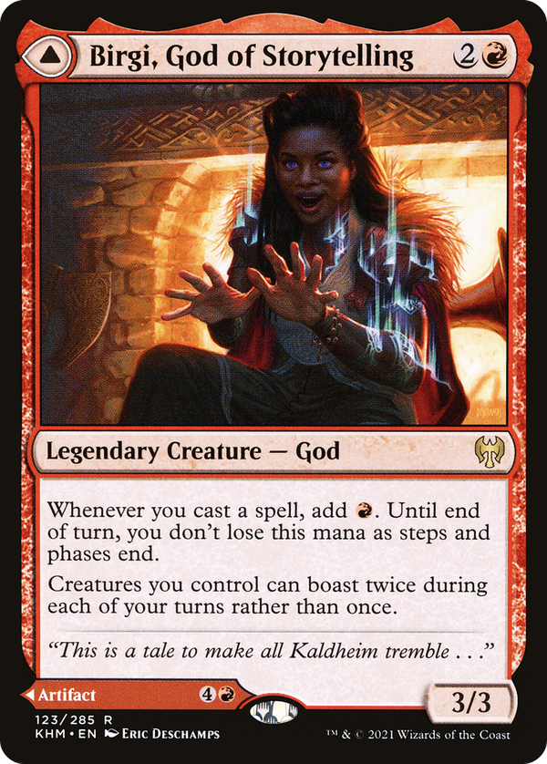 Birgi, God of Storytelling // Harnfel, Horn of Bounty (khm)