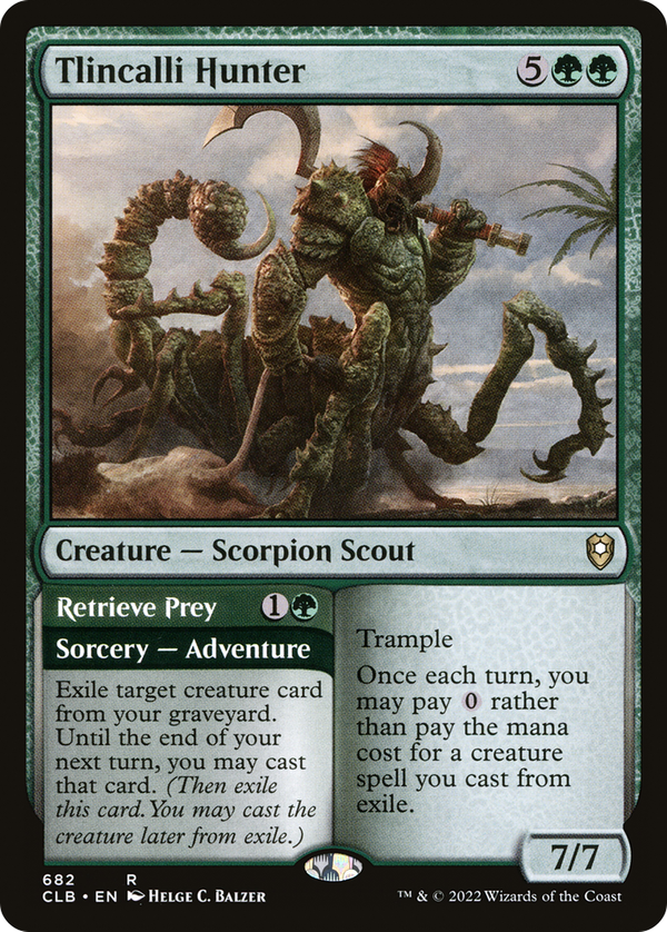 Tlincalli Hunter // Retrieve Prey (clb)