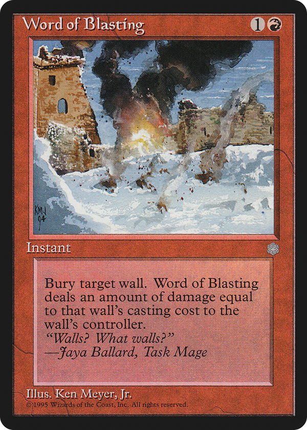 Word of Blasting (ice)
