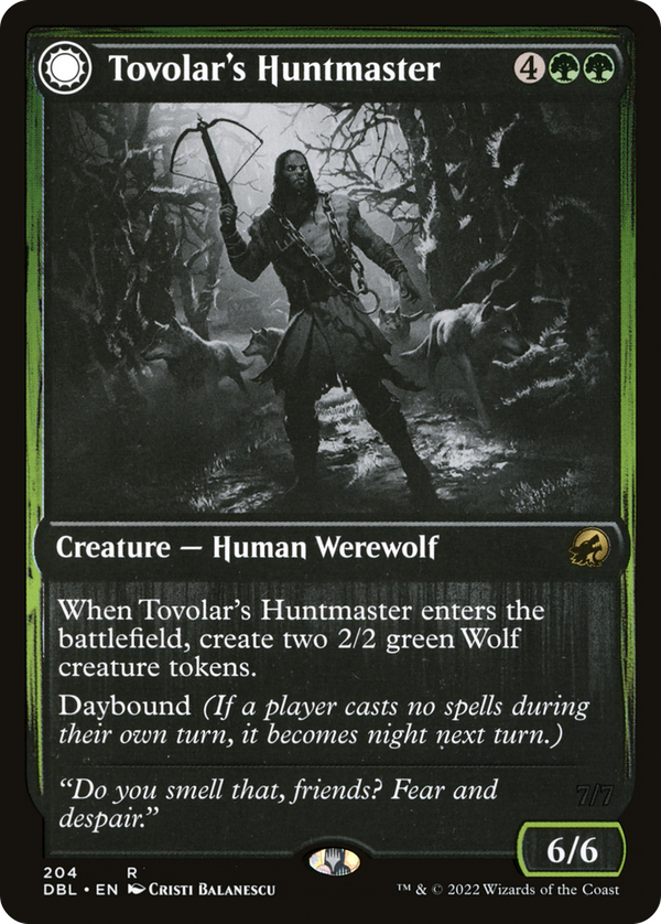 Tovolar's Huntmaster // Tovolar's Packleader (dbl)