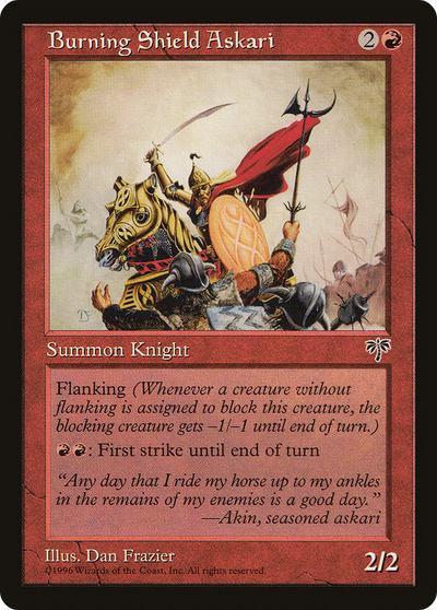 Burning Shield Askari