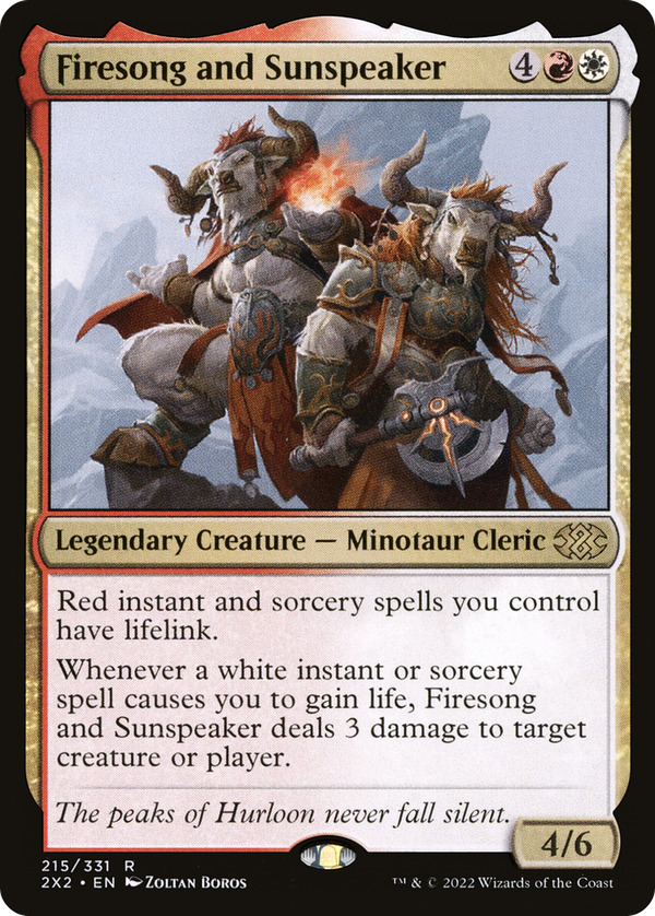 Firesong and Sunspeaker (2x2)