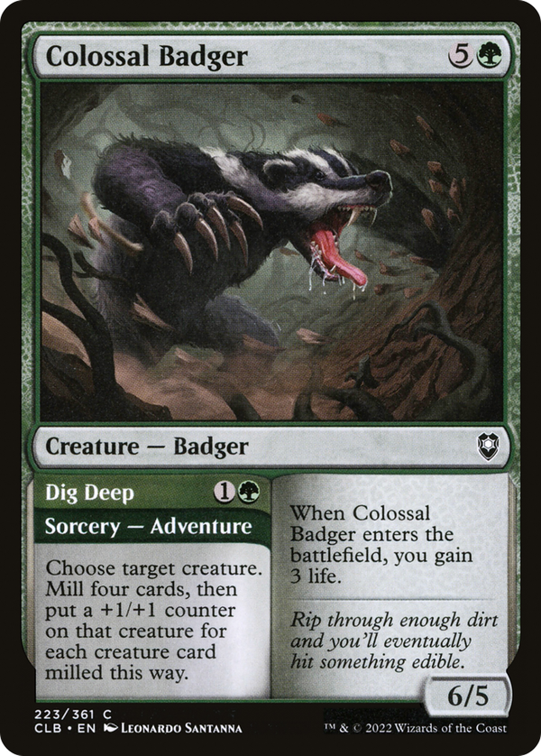 Colossal Badger // Dig Deep (clb)