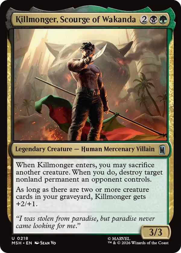 Killmonger, Scourge of Wakanda (msh)